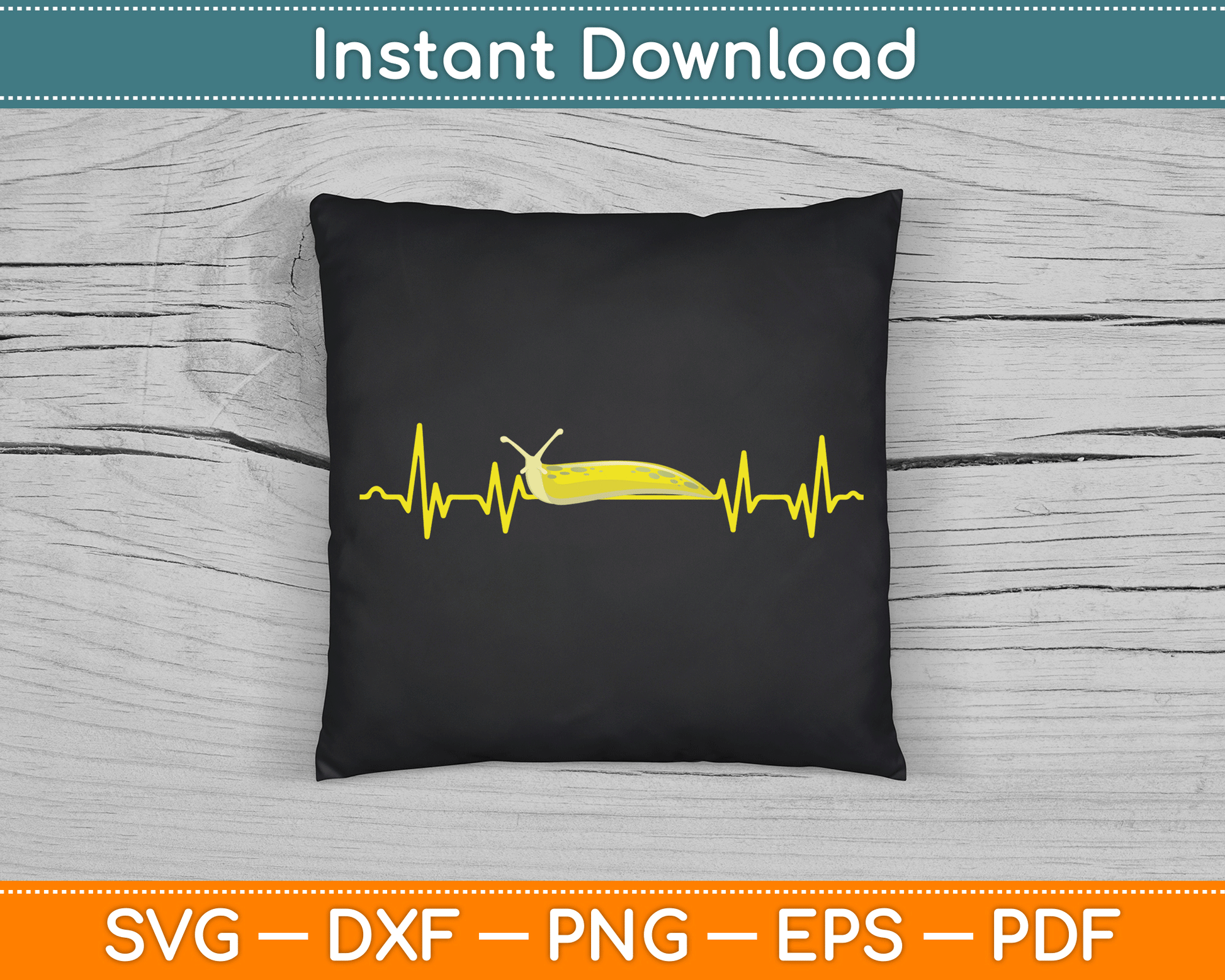 Banana Slug Yellow Banana Slug Lover SVG Digital Cutting File