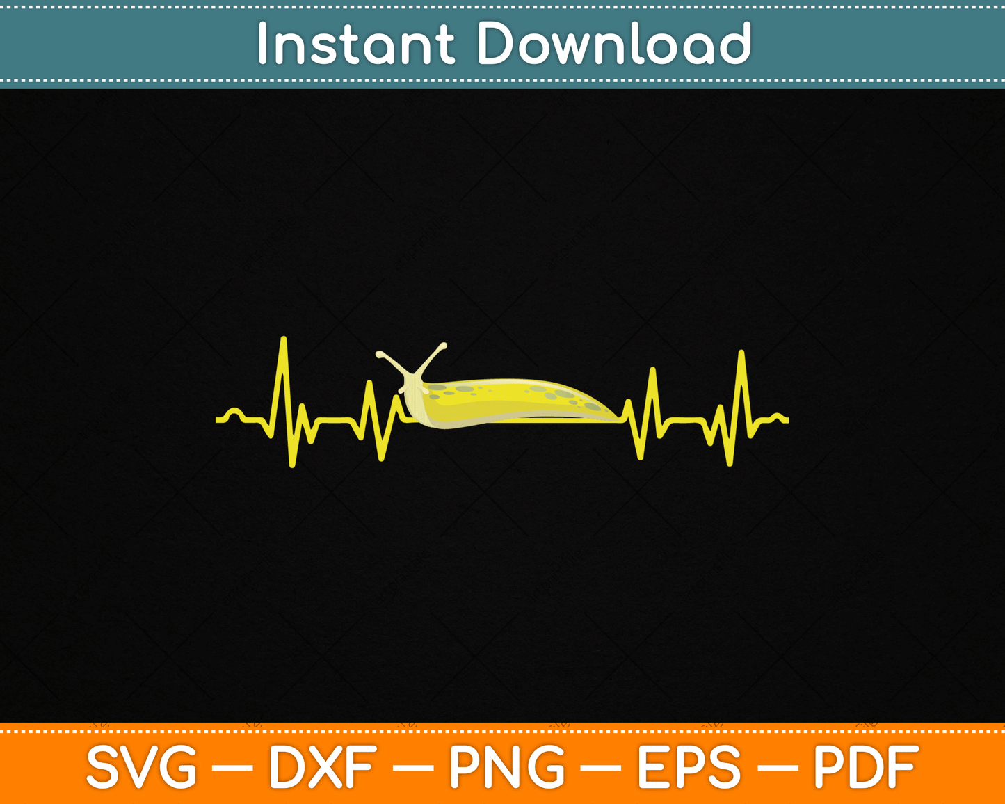Banana Slug Yellow Banana Slug Lover SVG Digital Cutting File