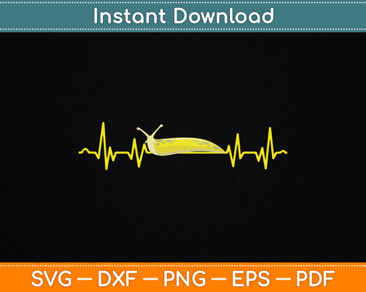Banana Slug Yellow Banana Slug Lover SVG Digital Cutting File