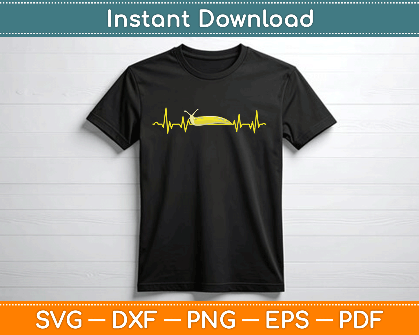 Banana Slug Yellow Banana Slug Lover SVG Digital Cutting File