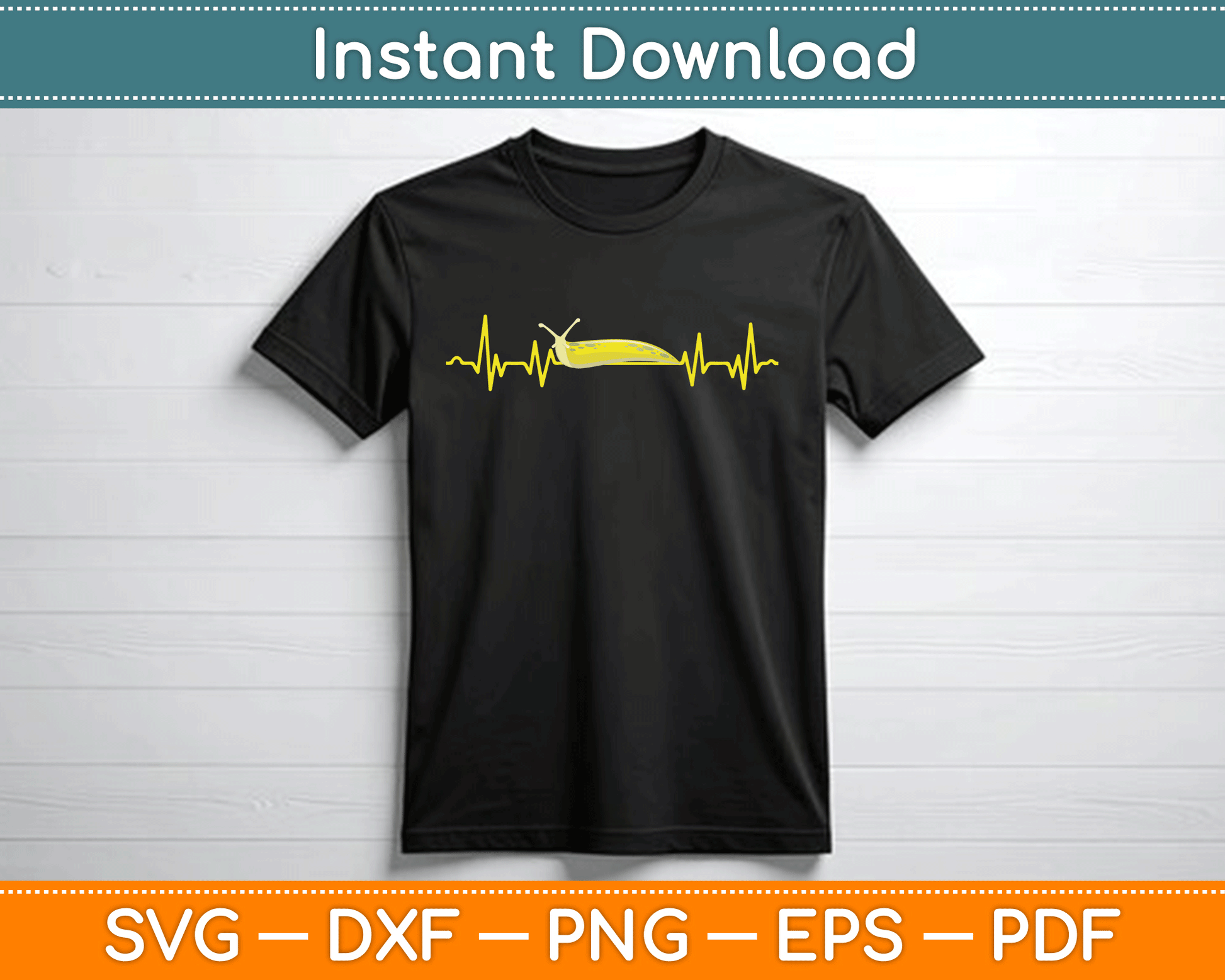 Banana Slug Yellow Banana Slug Lover SVG Digital Cutting File