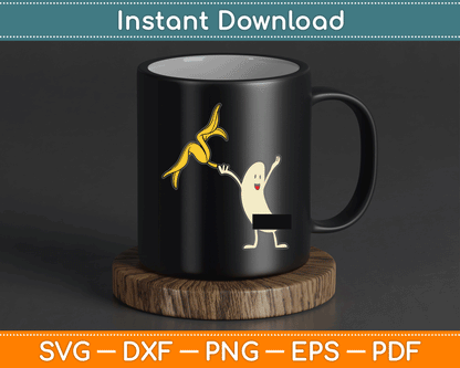 Banana Striptease Censored Naked Funny SVG Digital Cutting File