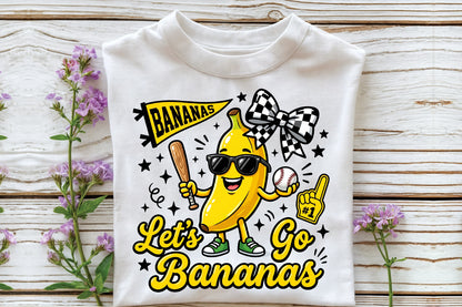Let's Go Bananas Baseball PNG