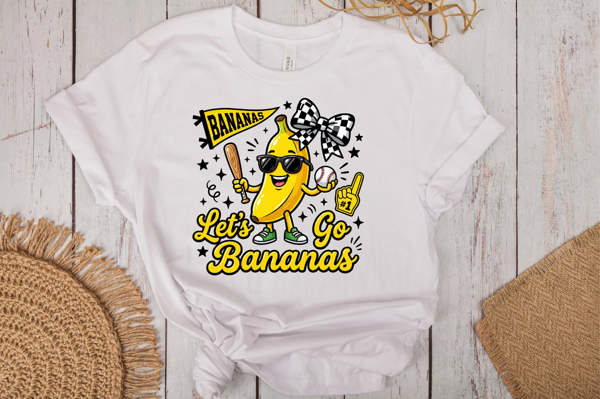 Let's Go Bananas Baseball PNG