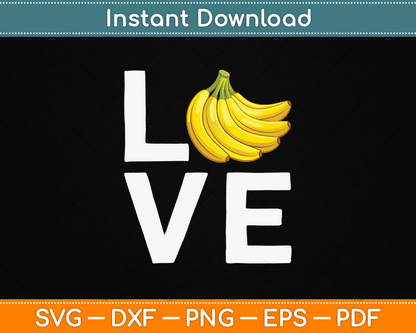 Bananas Hawaiian Love SVG Digital Cutting File