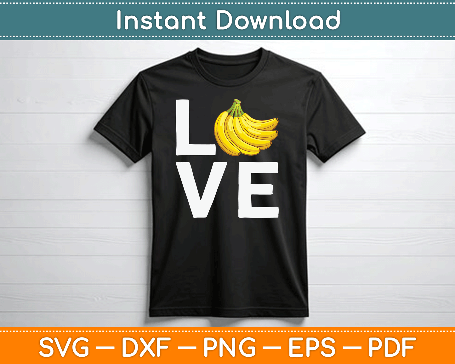 Bananas Hawaiian Love SVG Digital Cutting File