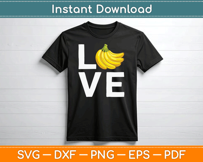 Bananas Hawaiian Love SVG Digital Cutting File