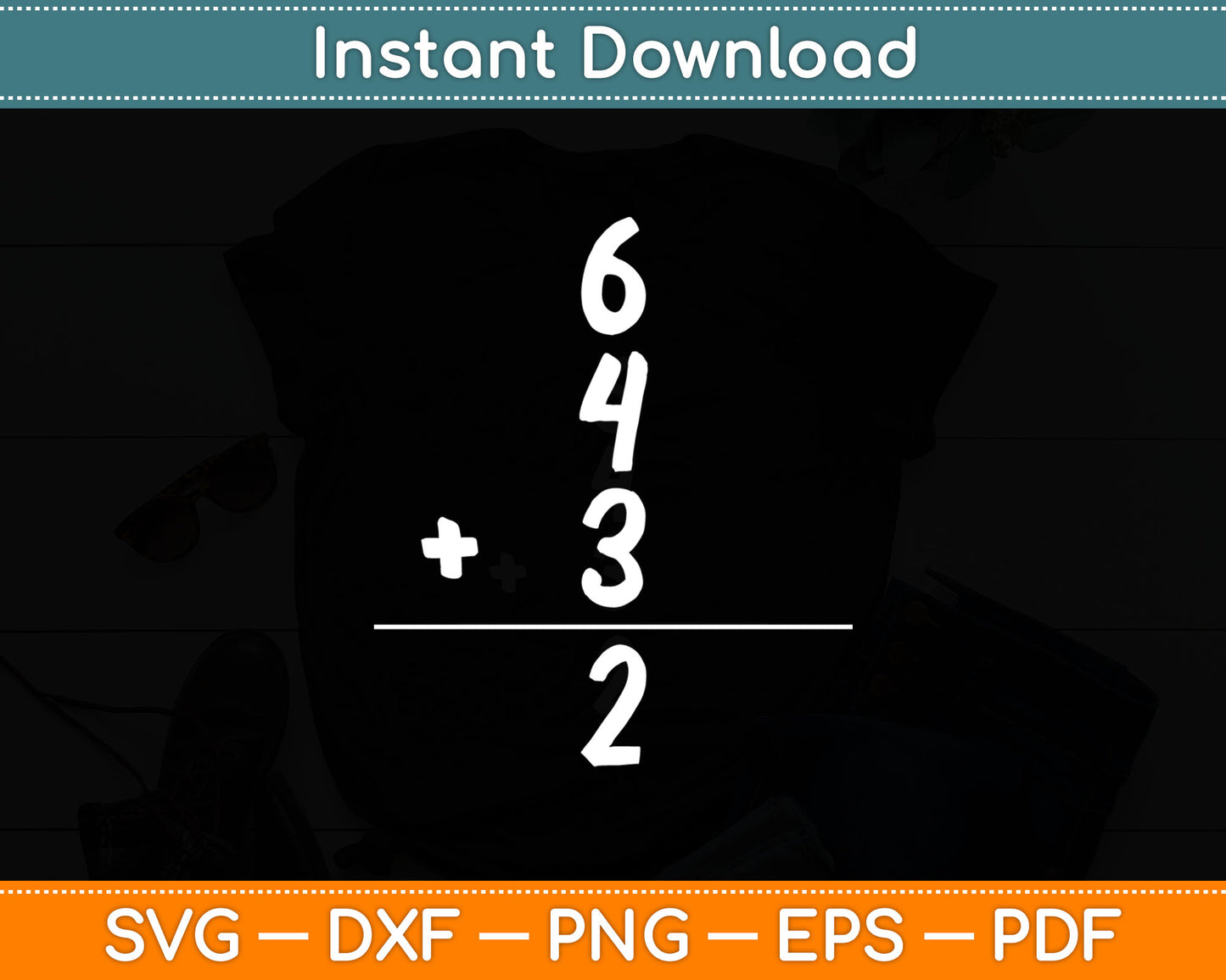 Baseball Math 6 4 3 2 Double Play Svg Digital Cutting File