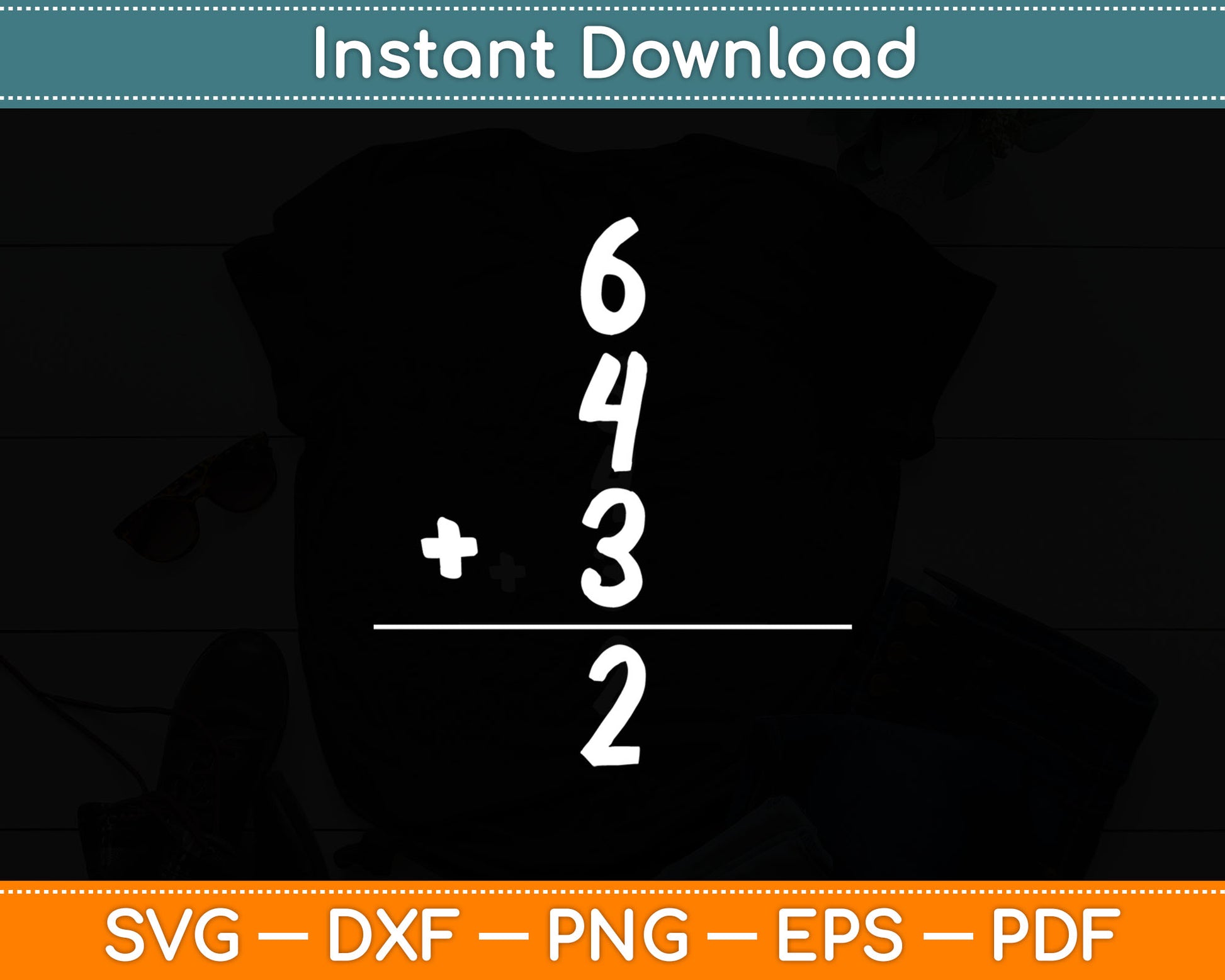 Baseball Math 6 4 3 2 Double Play Svg Digital Cutting File