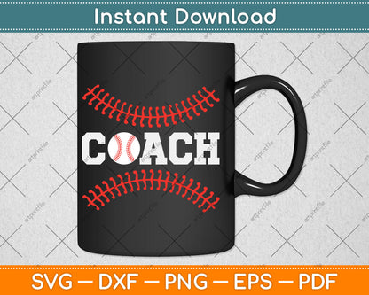 Baseball Coach Svg Digital Cutting File