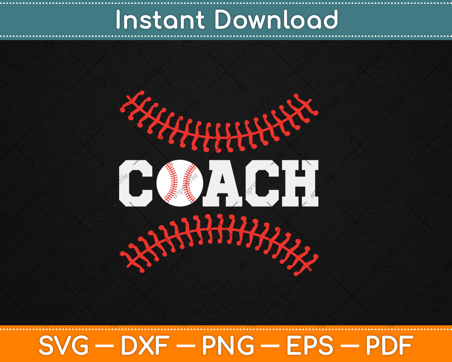 Baseball Coach Svg Digital Cutting File
