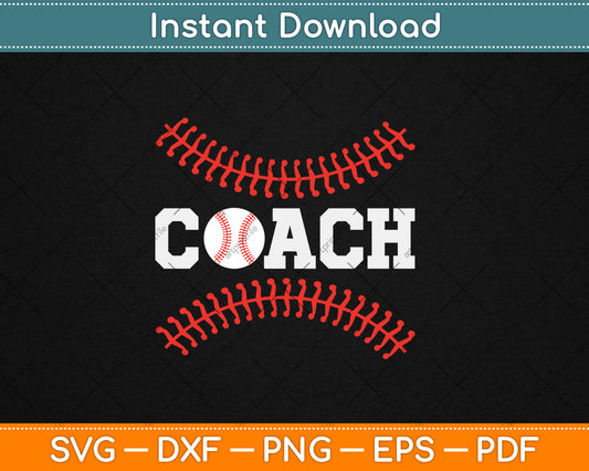 Baseball Coach Svg Digital Cutting File