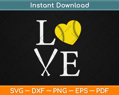 Baseball Love Svg Digital Cutting File