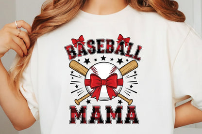 Baseball Mama PNG, Coquette Baseball Mom Game Day Design