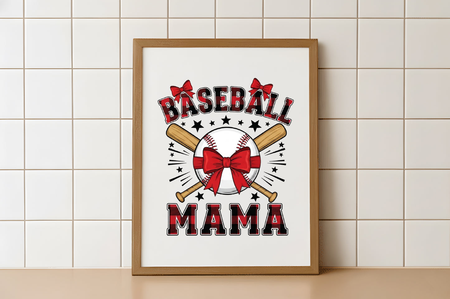 Baseball Mama PNG, Coquette Baseball Mom Game Day Design
