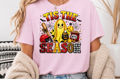 Baseball Softball Tis The Season PNG Halloween Christmas Sublimation Bundle