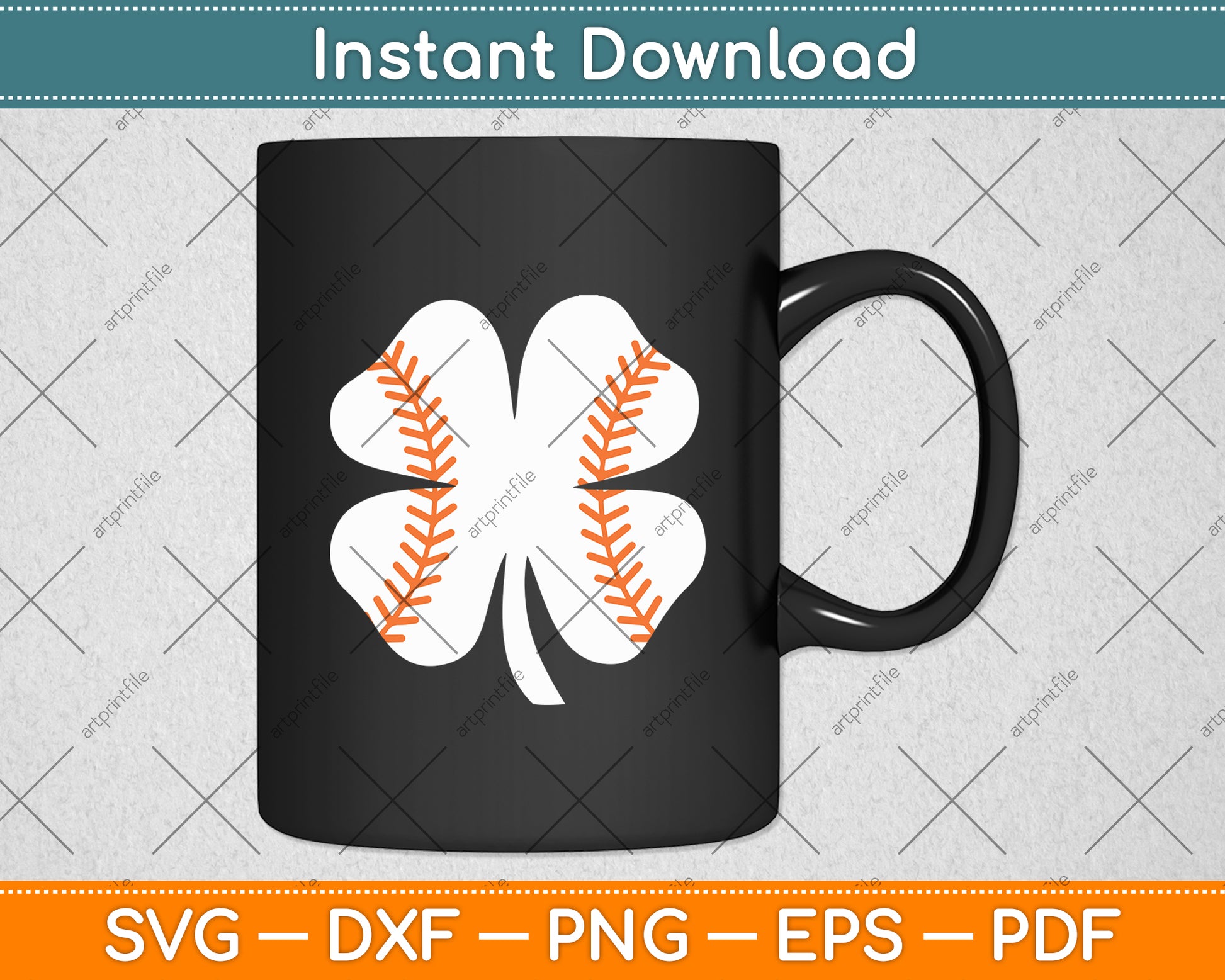 Baseball St. Patrick's Day American Flag Svg Digital Cutting File