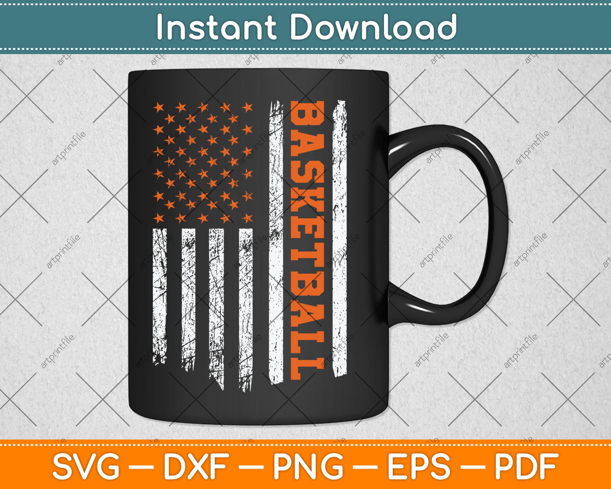 Basketball American Flag Basketball Lover Svg Digital Cutting File