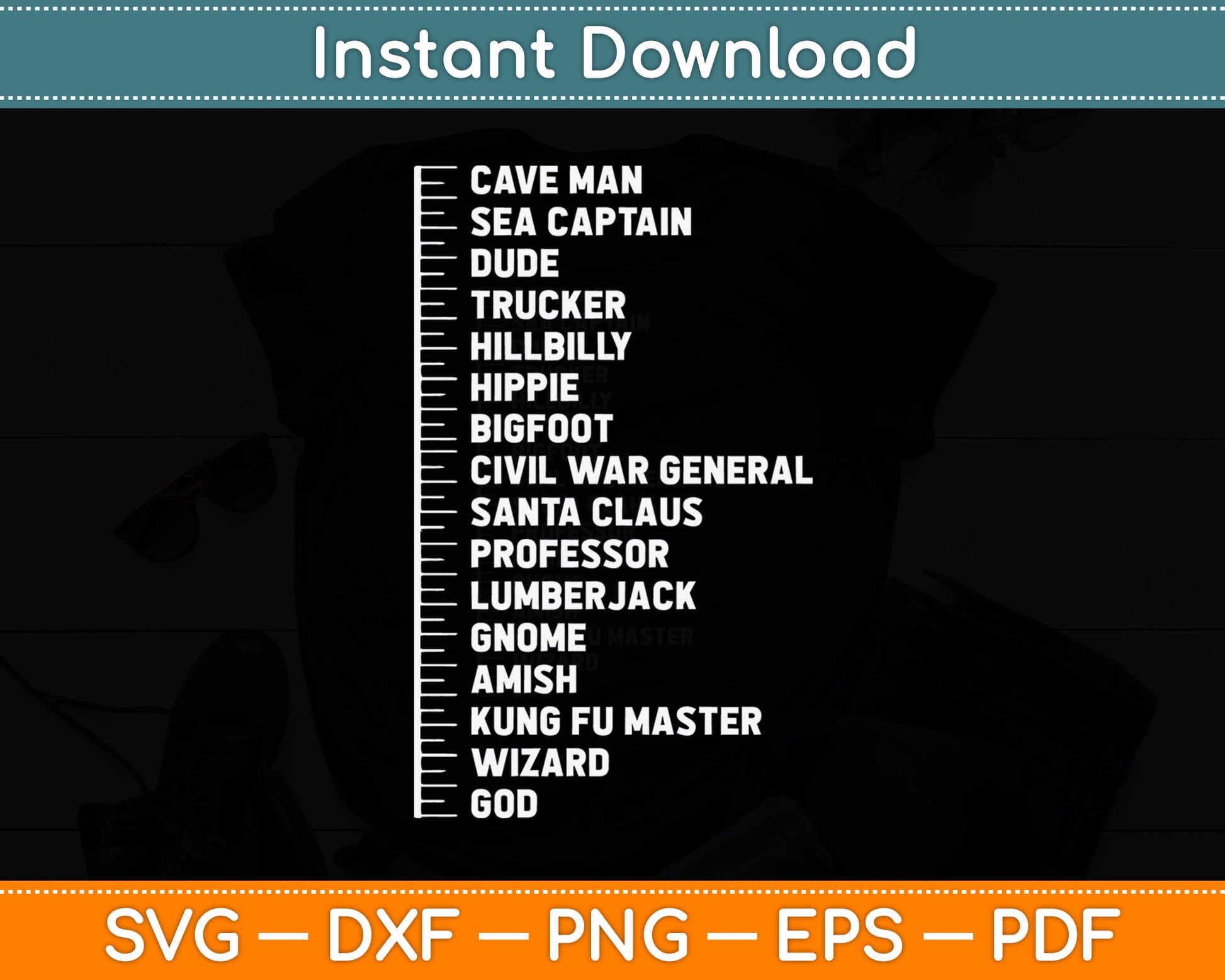Beard Measurement Chart Funny Bearded Guy Soul Patch Length Svg Digital Cutting File