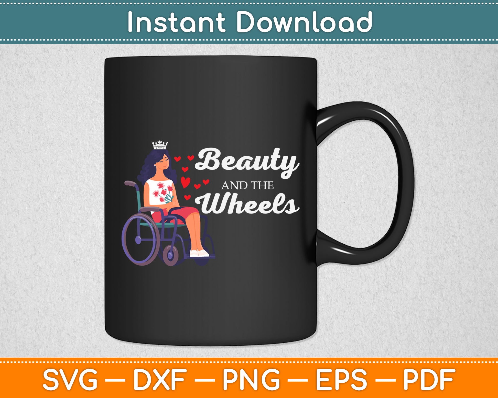 Beauty And The Wheels Svg Digital Cutting File