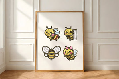 14 Bee Embroidery Bundle