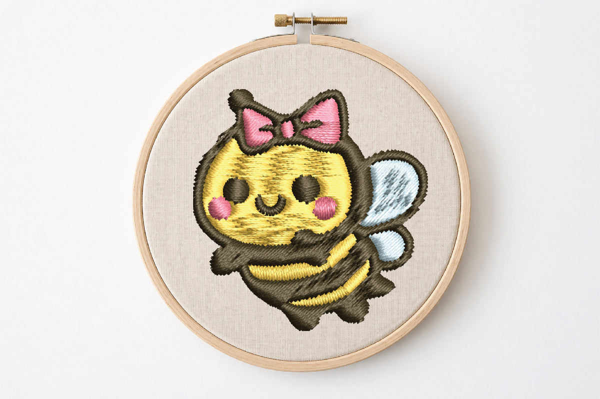 14 Bee Embroidery Bundle