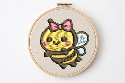 14 Bee Embroidery Bundle