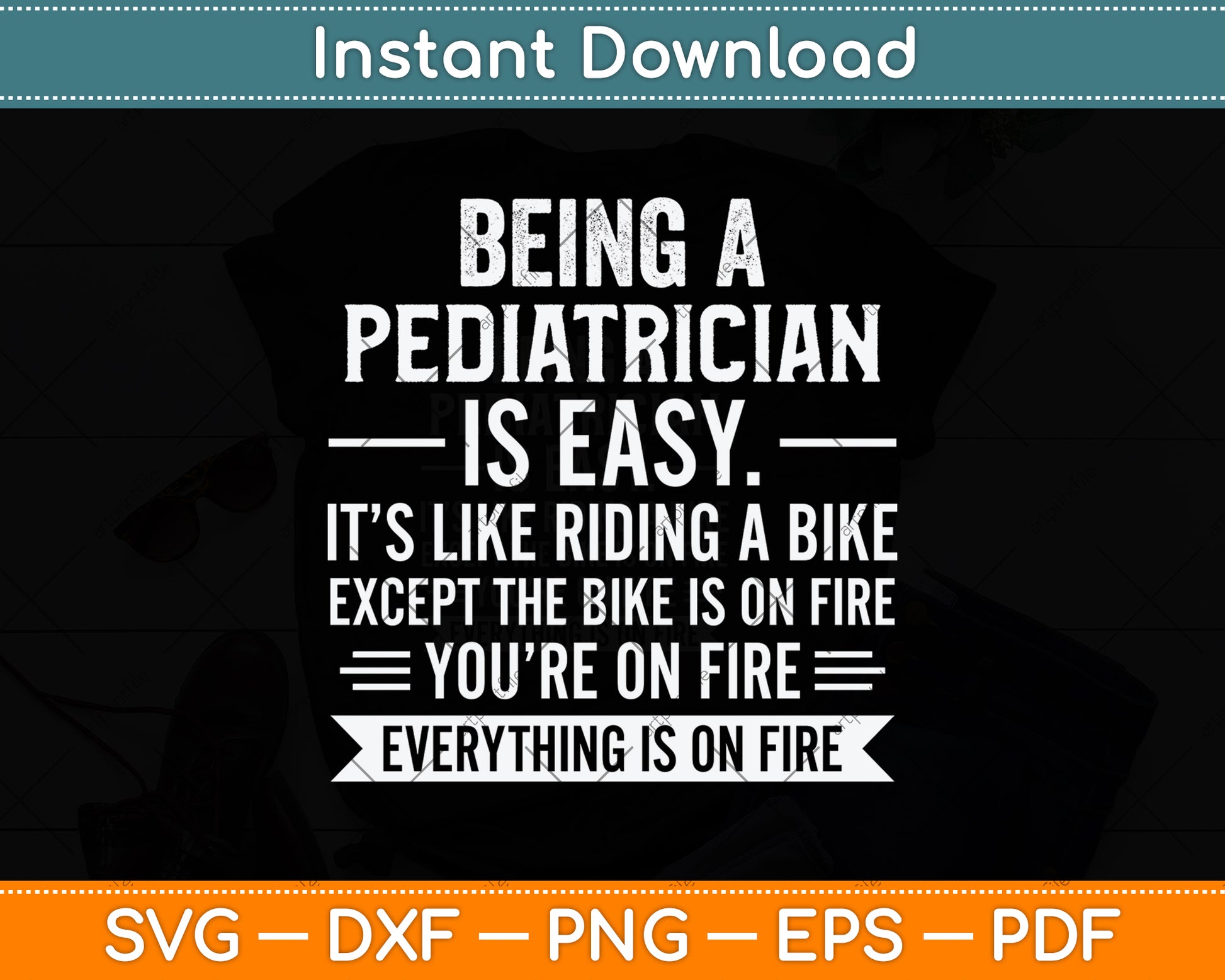 Being A Pediatrician Is Easy Svg Png Dxf Digital Cutting File