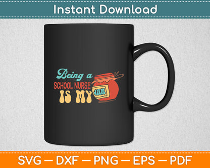 Being A School Nurse Is My Jam Back To School Nurse Svg Digital Cutting File