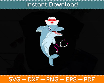 Beluga Whale Medical Nurse Svg Png Dxf Digital Cutting File