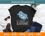 Beluga Whale Official Sleepshirt Svg Digital Cutting File