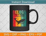 Beluga Whales Vintage Retro Svg Digital Cutting File