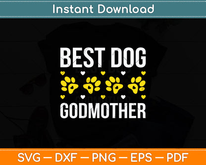 Best Dog Godmother Dog Lover Holiday Christmas Svg Digital Cutting File