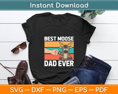 Best Moose Dad Ever Funny Moose Svg Digital Cutting File