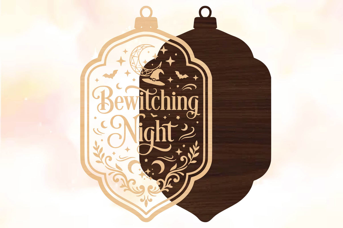 Bewitching Night Witch Hat Halloween Laser Cut SVG