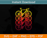 Bicycling Biker Cyclist Svg Digital Cutting File