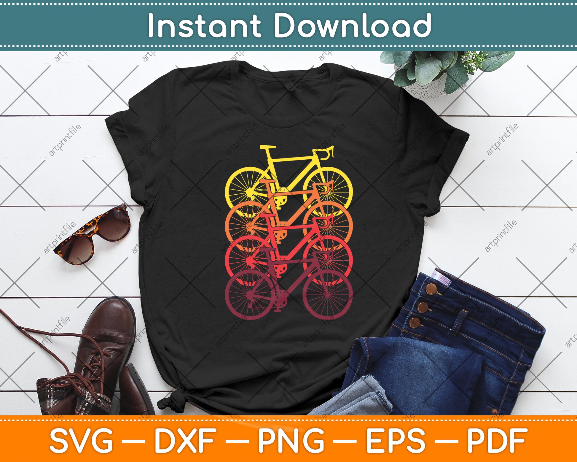 Bicycling Biker Cyclist Svg Digital Cutting File
