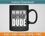 Big Bro Of The Birthday Dude Svg Digital Cutting File