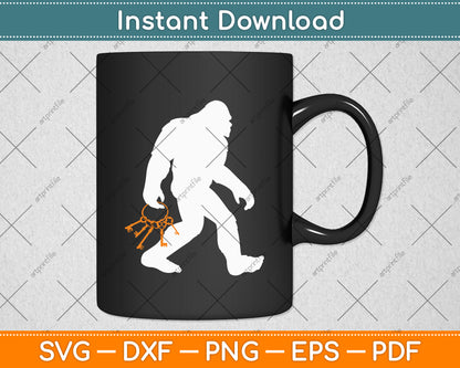 Bigfoot Locksmithing Cryptid Sasquatch Locksmith Svg Digital Cutting File