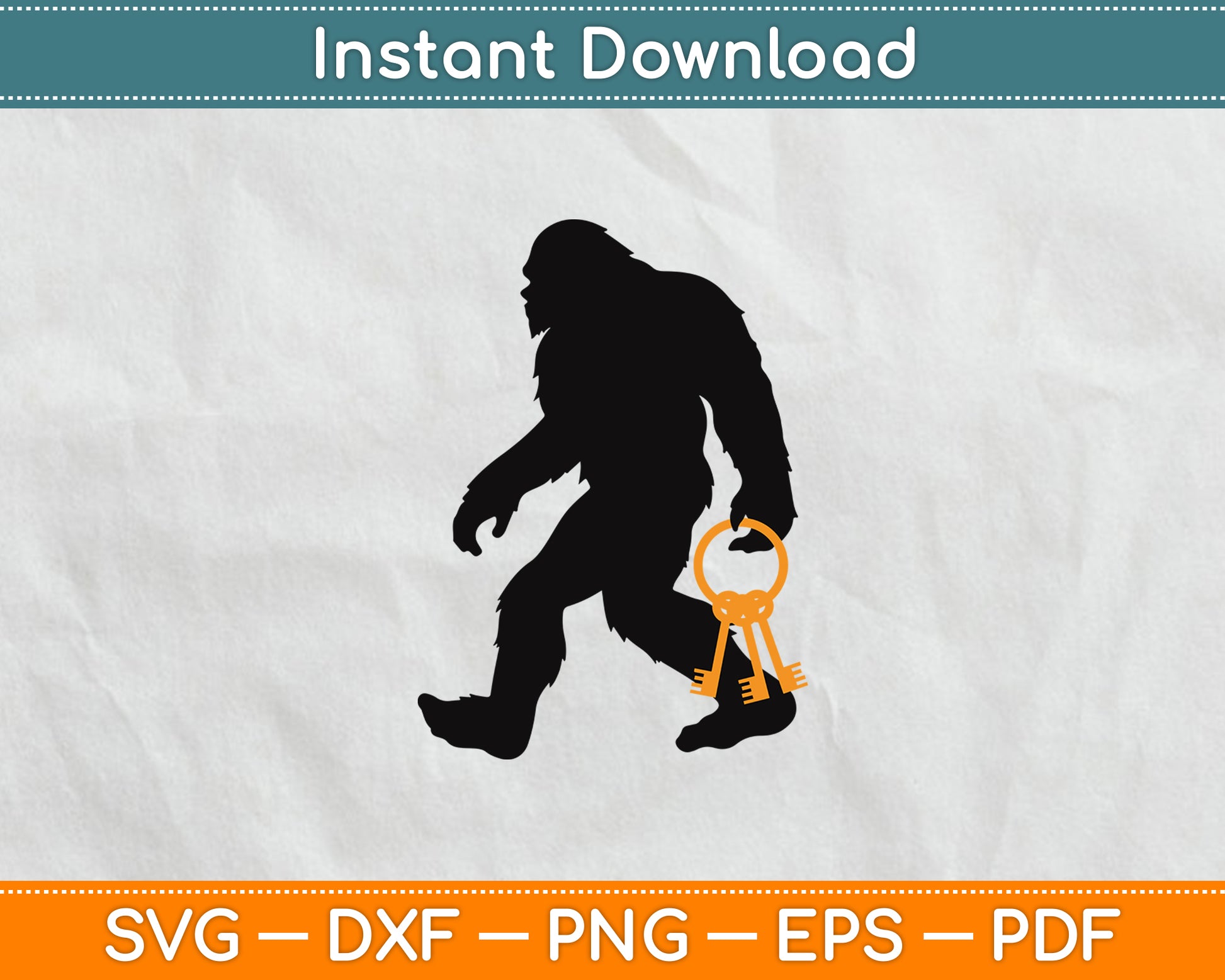 Bigfoot Locksmithing Sasquatch Locksmith Svg Digital Cutting File