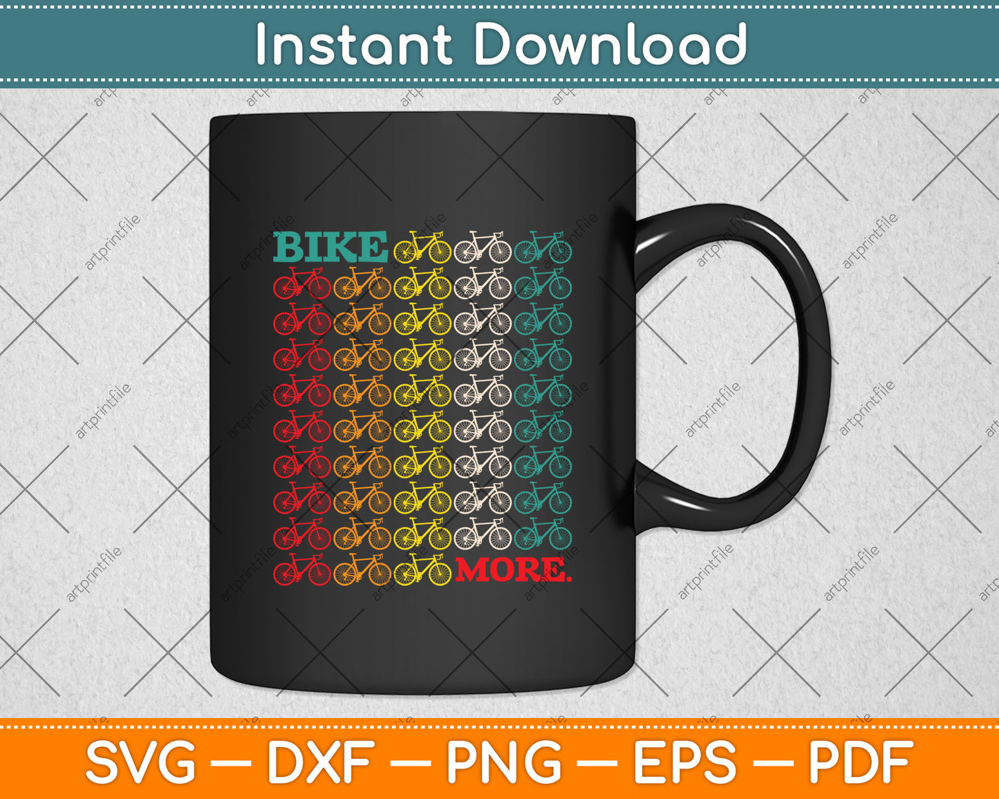 Bike More Cycling Road Bike Bicycle Mountain Bike Cyclist Svg Digital Cutting File