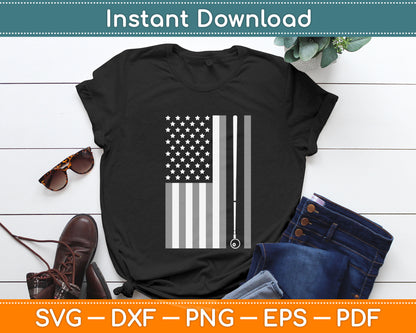Pool Stick Billiards 8 Ball Vintage USA American Flag Svg Digital Cricut Cutting File