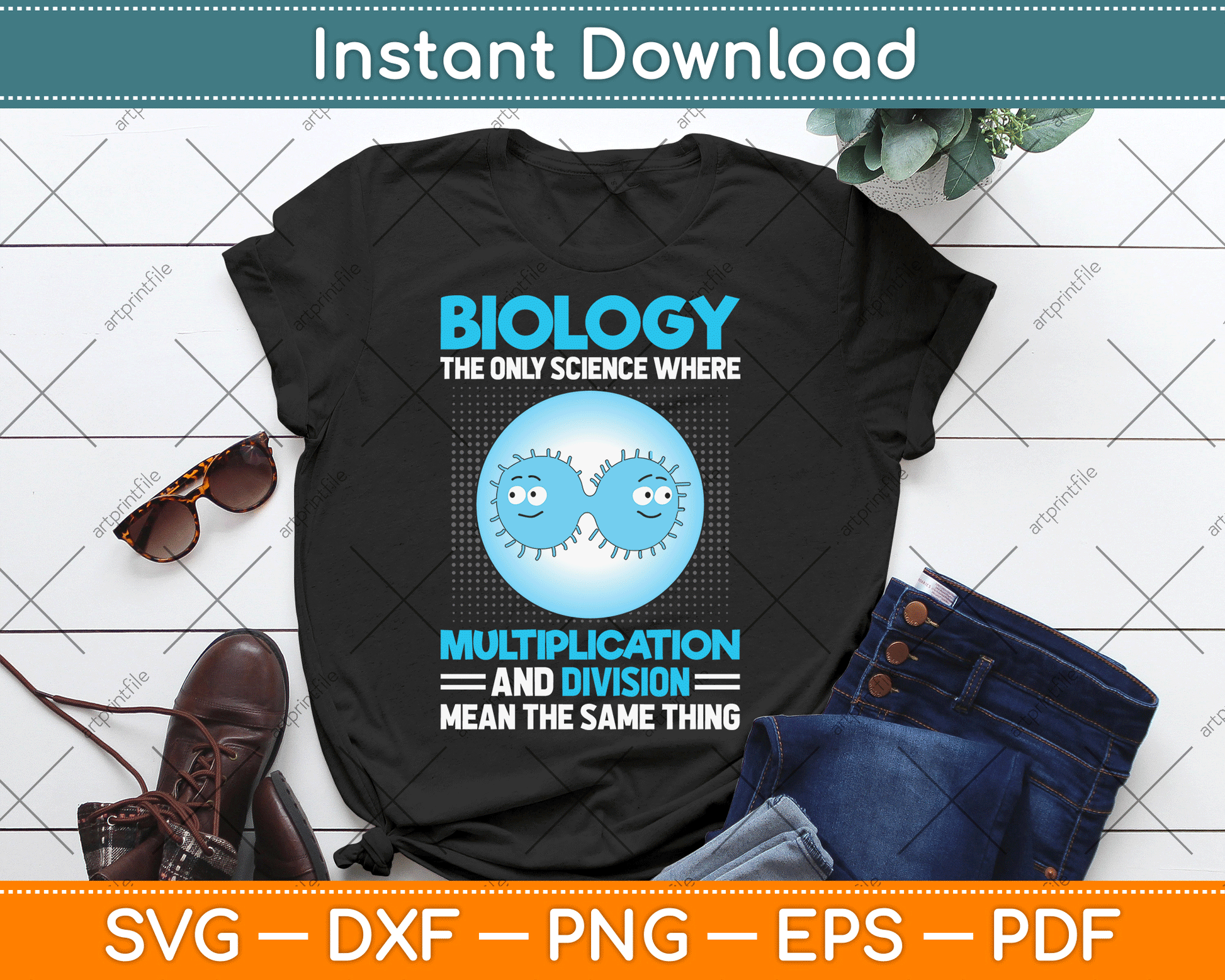 Biology Facts Science Teacher Student Biologist SVG Digital Cutting File