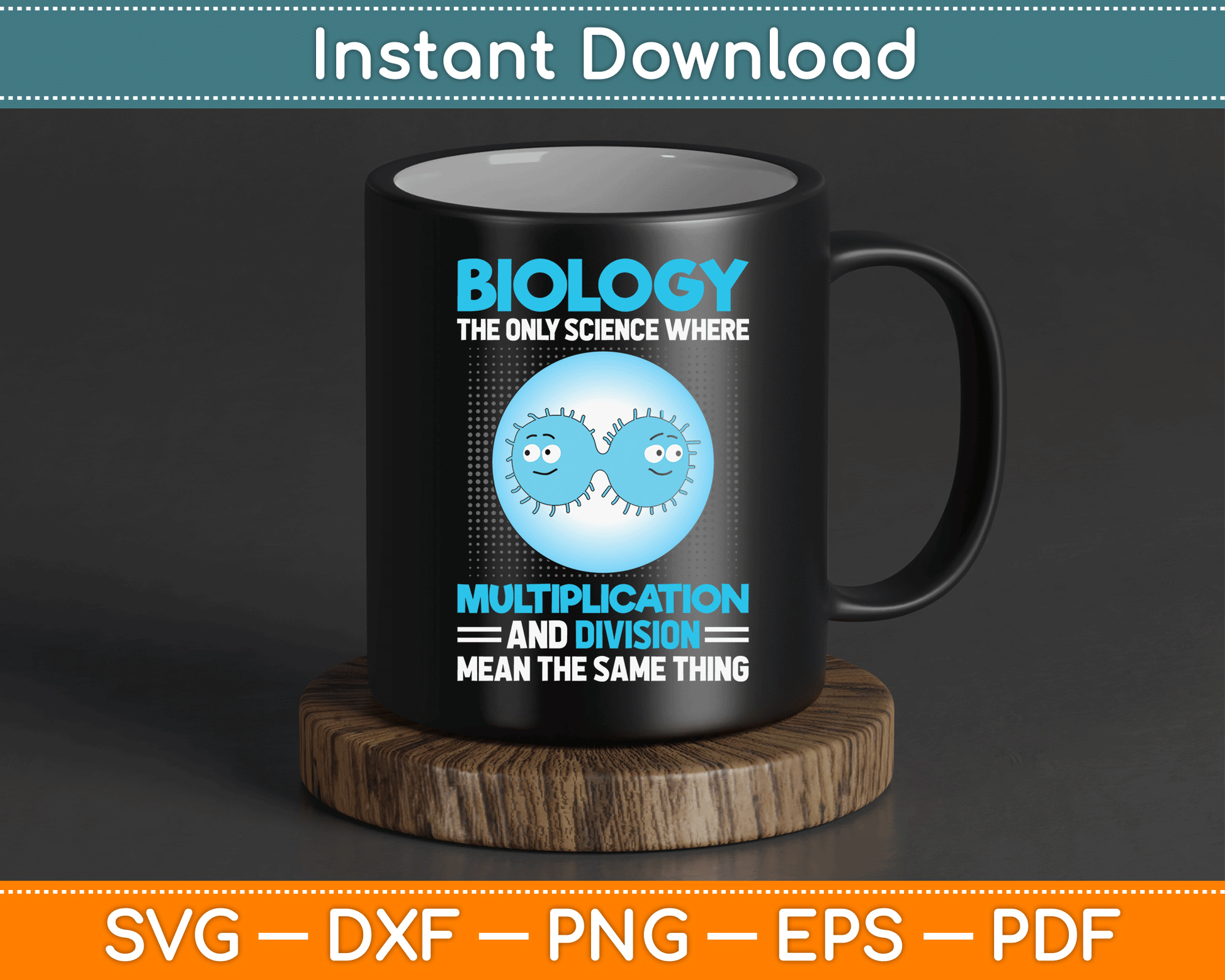Biology Facts Science Teacher Student Biologist SVG Digital Cutting File