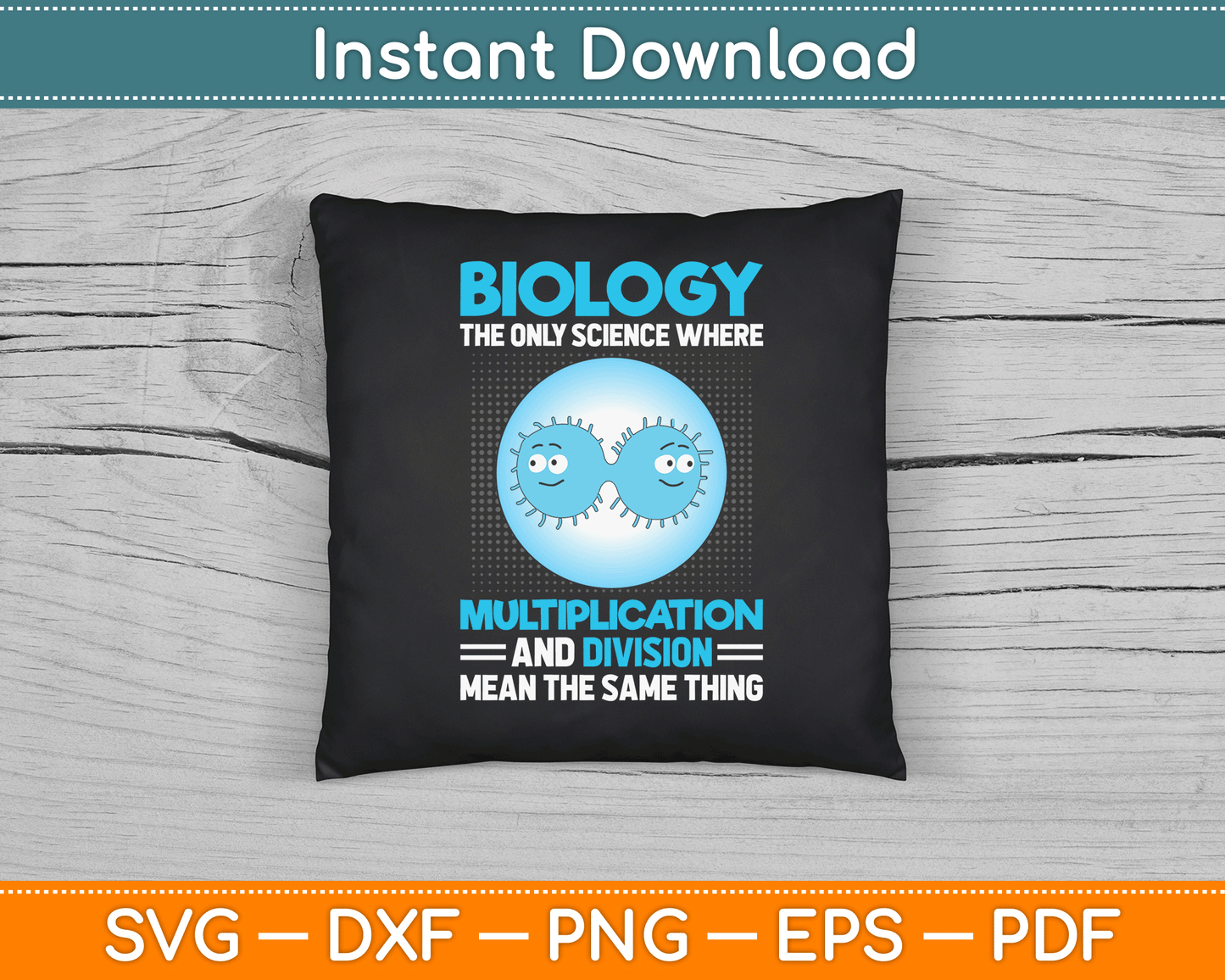 Biology Facts Science Teacher Student Biologist SVG Digital Cutting File