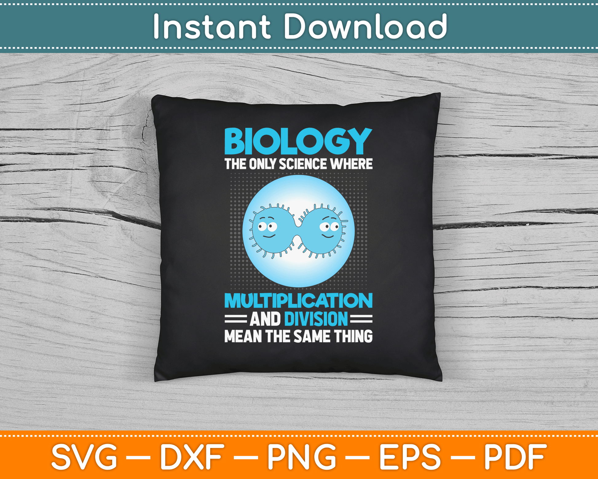 Biology Facts Science Teacher Student Biologist SVG Digital Cutting File