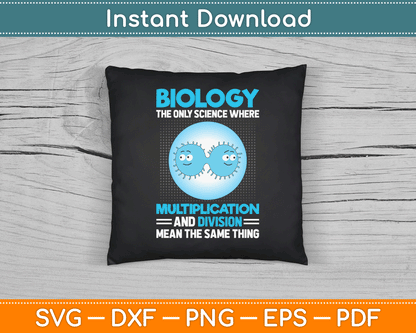 Biology Facts Science Teacher Student Biologist SVG Digital Cutting File