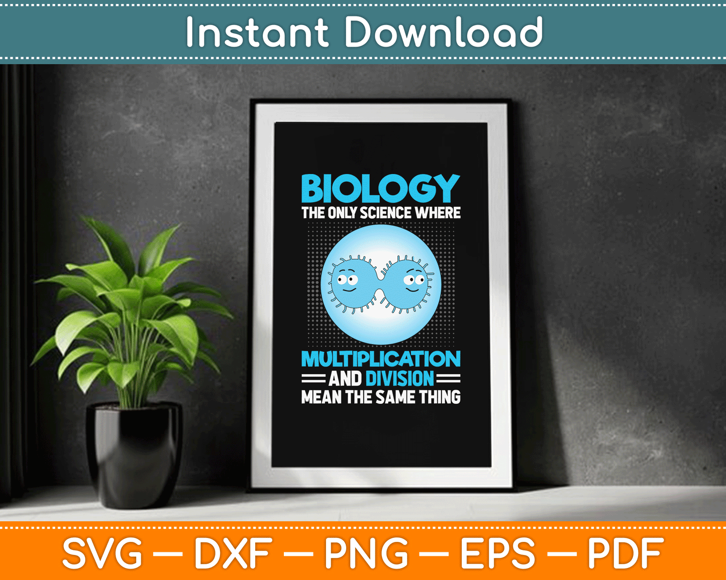 Biology Facts Science Teacher Student Biologist SVG Digital Cutting File