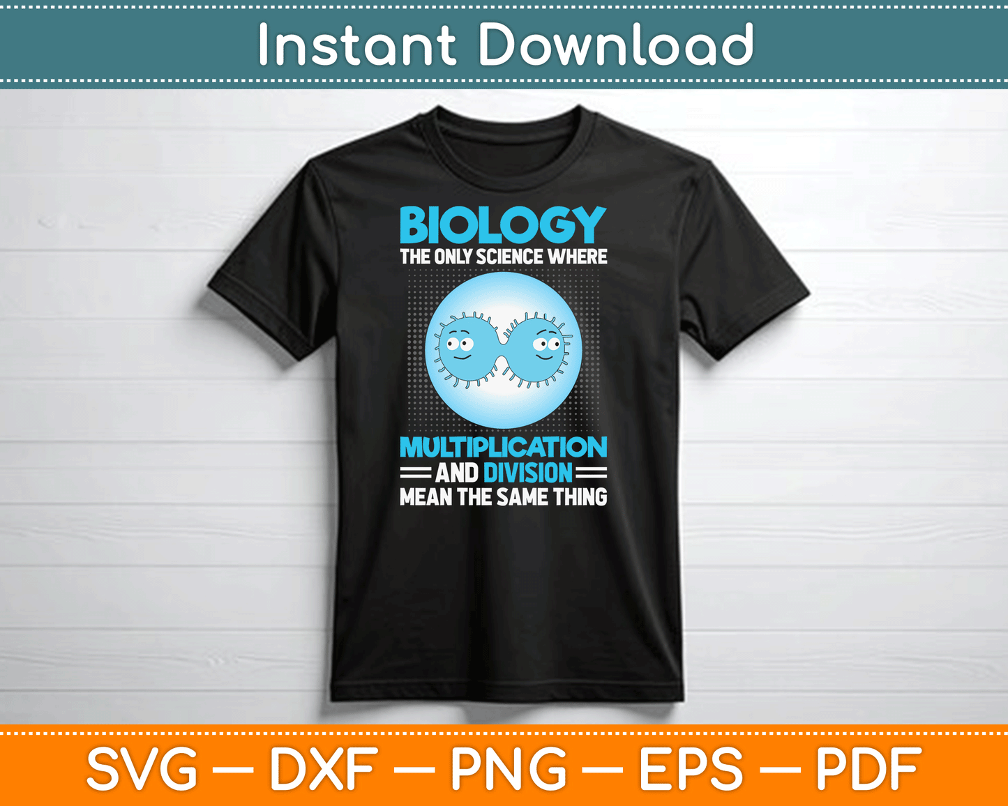 Biology Facts Science Teacher Student Biologist SVG Digital Cutting File