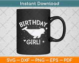 Birthday Girl! Beluga Whale Svg Png Dxf Digital Cutting File